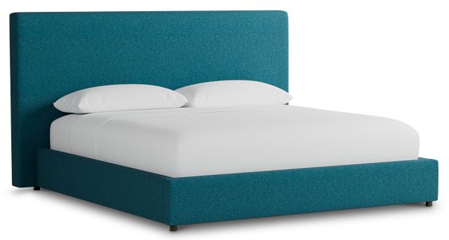 Grayton Elite Teal 54" Upholstered Platform Bed