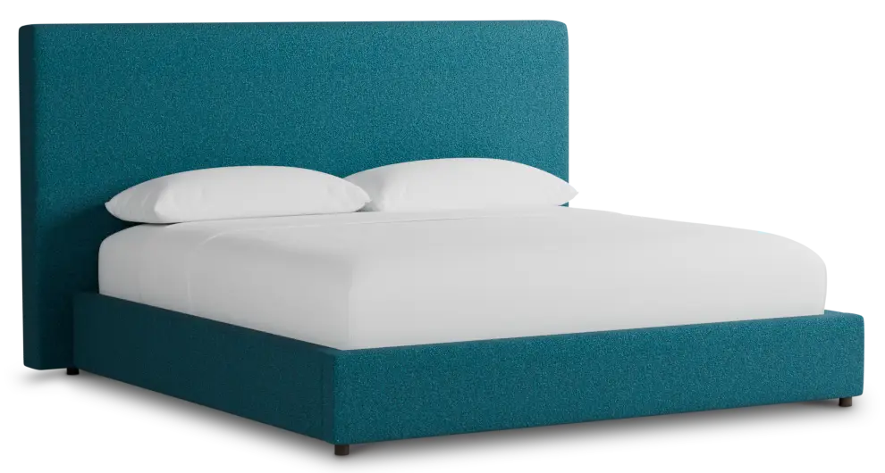 Grayton Elite Teal 54" Upholstered Platform Bed Grayton Elite Teal 54" Upholstered Platform Bed