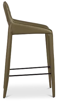 Wayne Dark Green 27" Upholstered Barstool
