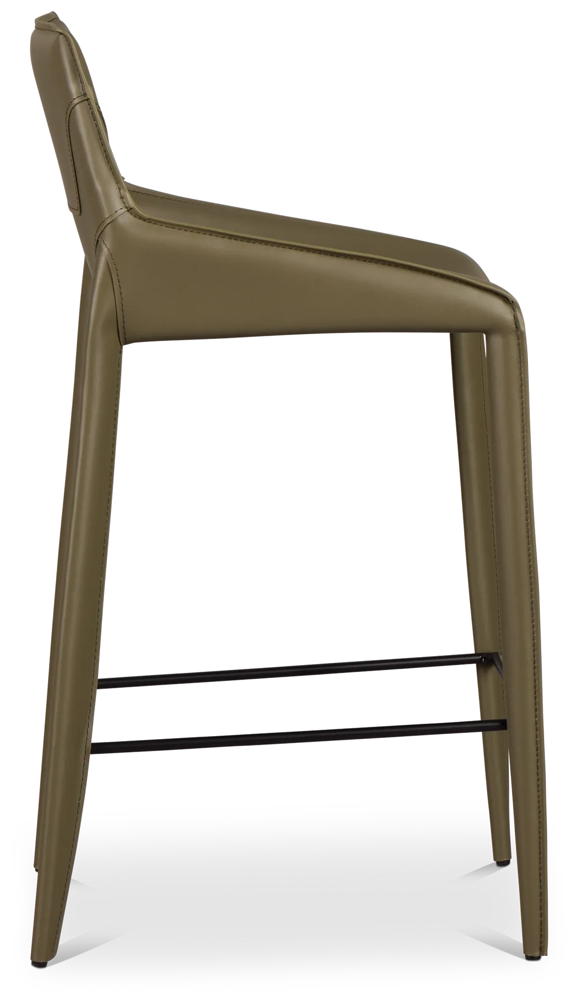 Wayne Dark Green 27" Upholstered Barstool