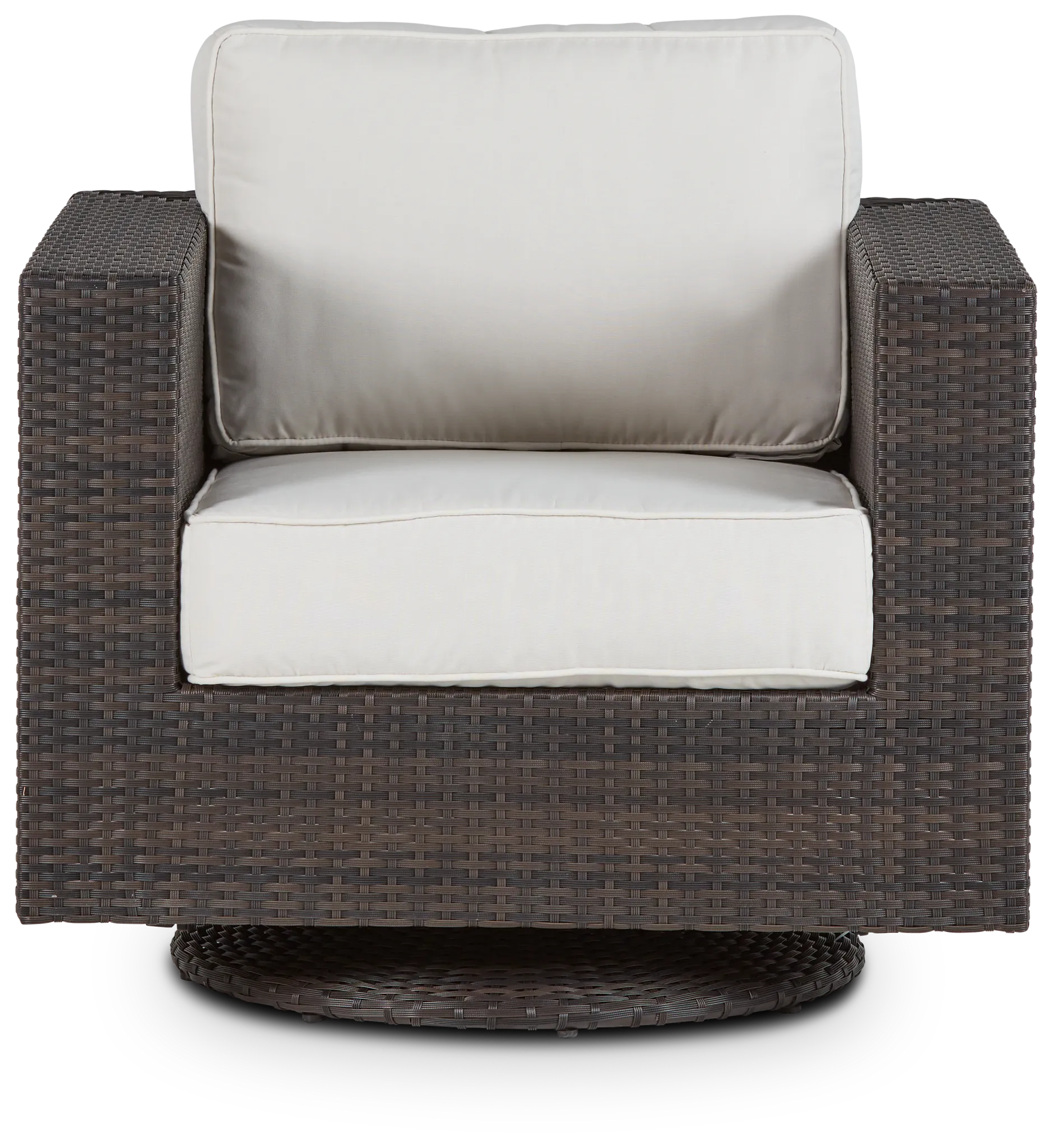 Fina White Swivel Chair