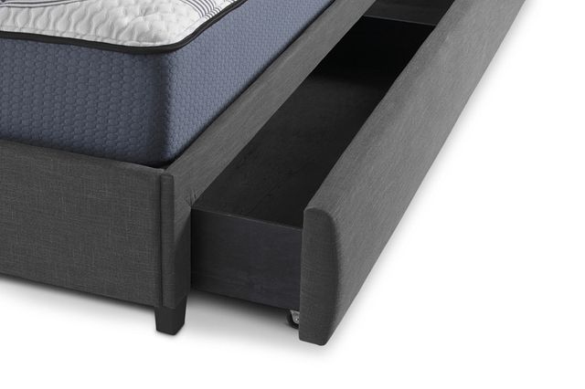 Chatham Dark Gray Uph Panel Storage Bed
