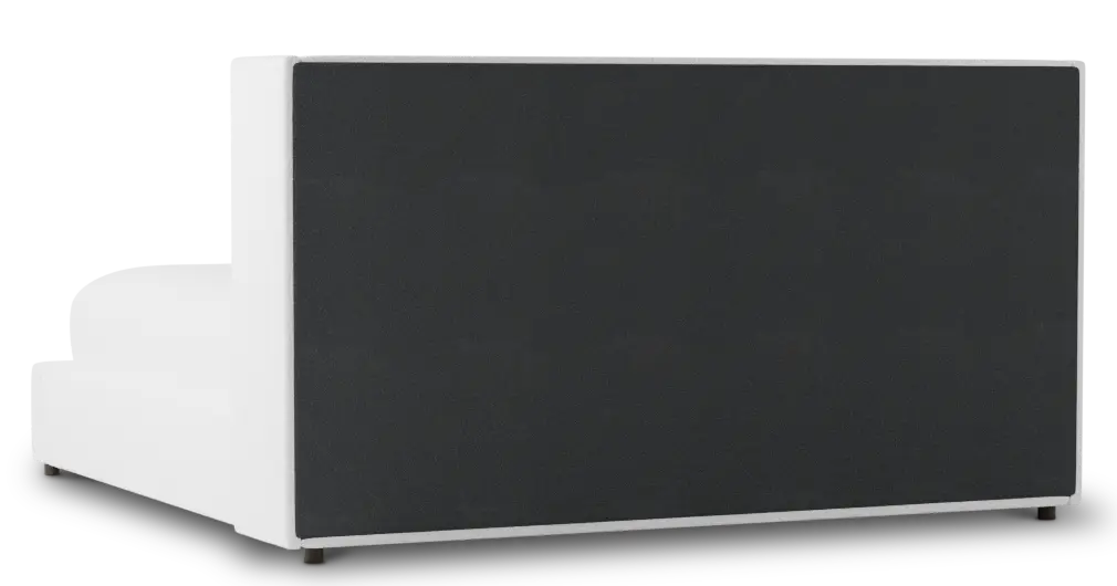 Captiva Revenue White 48" Upholstered Shelter Bed Captiva Revenue White 48" Upholstered Shelter Bed