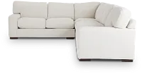 Veronica White Down Large Two-arm Sectional