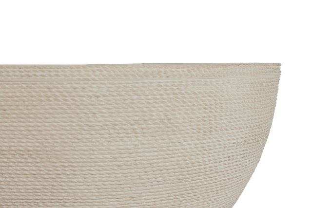 Marseilles Light Tone Woven Accent Table