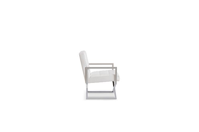 Stark White Uph Accent Chair (3)