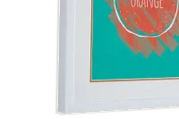 Orange Multicolored Framed Wall Art