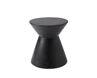 Rona Black Round End Table