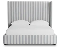 Captiva Sea Lane Dark Blue 60" Upholstered Shelter Bed