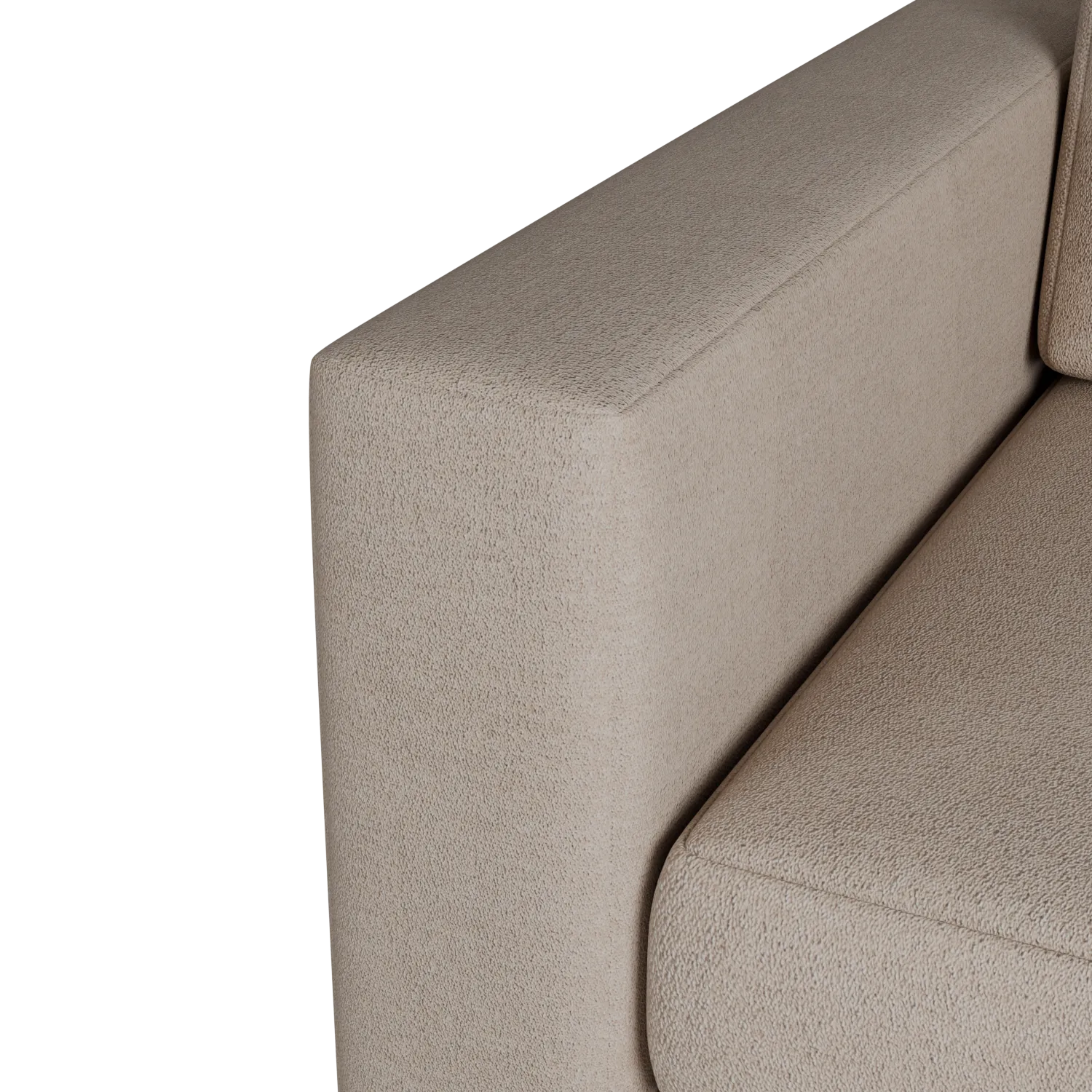 Citymod Beige Fabric Left Chair