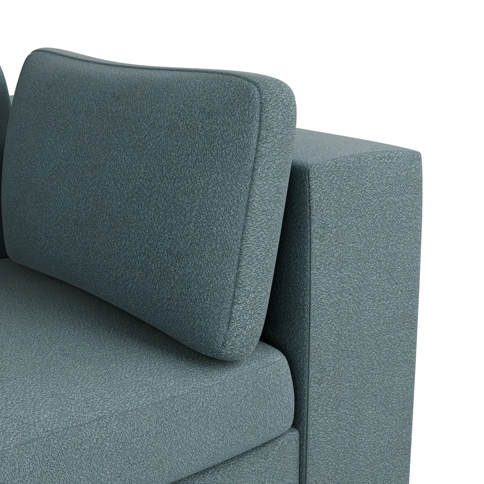 Destin Sutton Blue Fabric Corner Chair Destin Sutton Blue Fabric Corner Chair