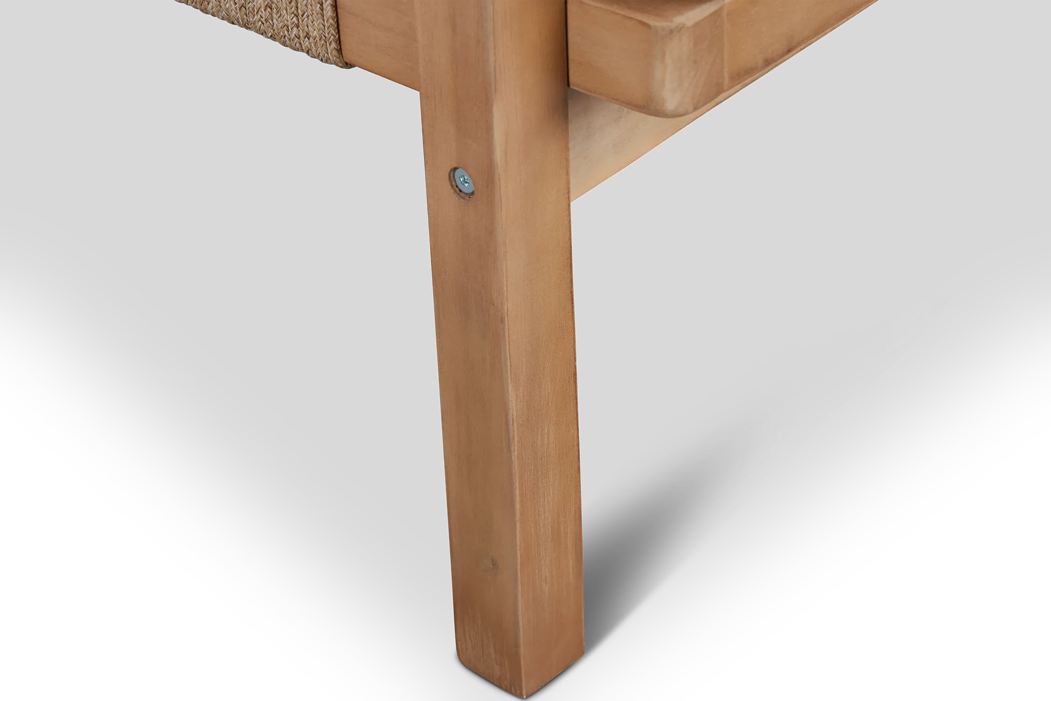 Laguna Light Tone Loveseat With White Cushions