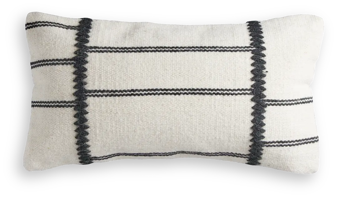 Barito White Lumbar Accent Pillow Barito White Lumbar Accent Pillow