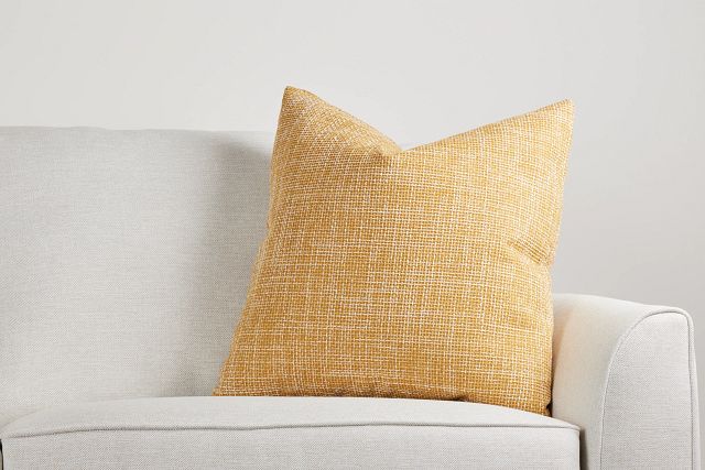 Sutton Yellow 24" Accent Pillow