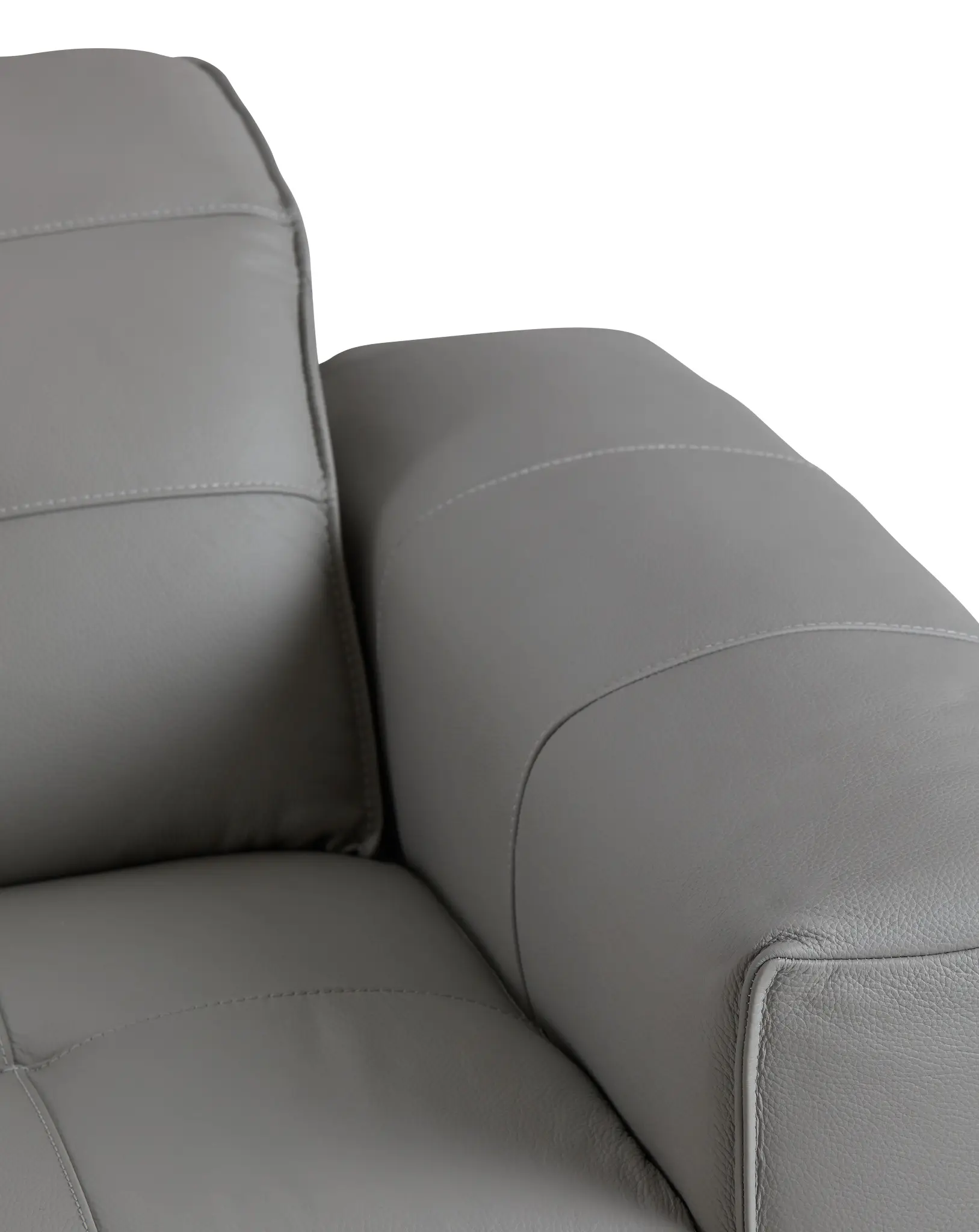 Reva Gray Leather Power Reclining Sofa Reva Gray Leather Power Reclining Sofa