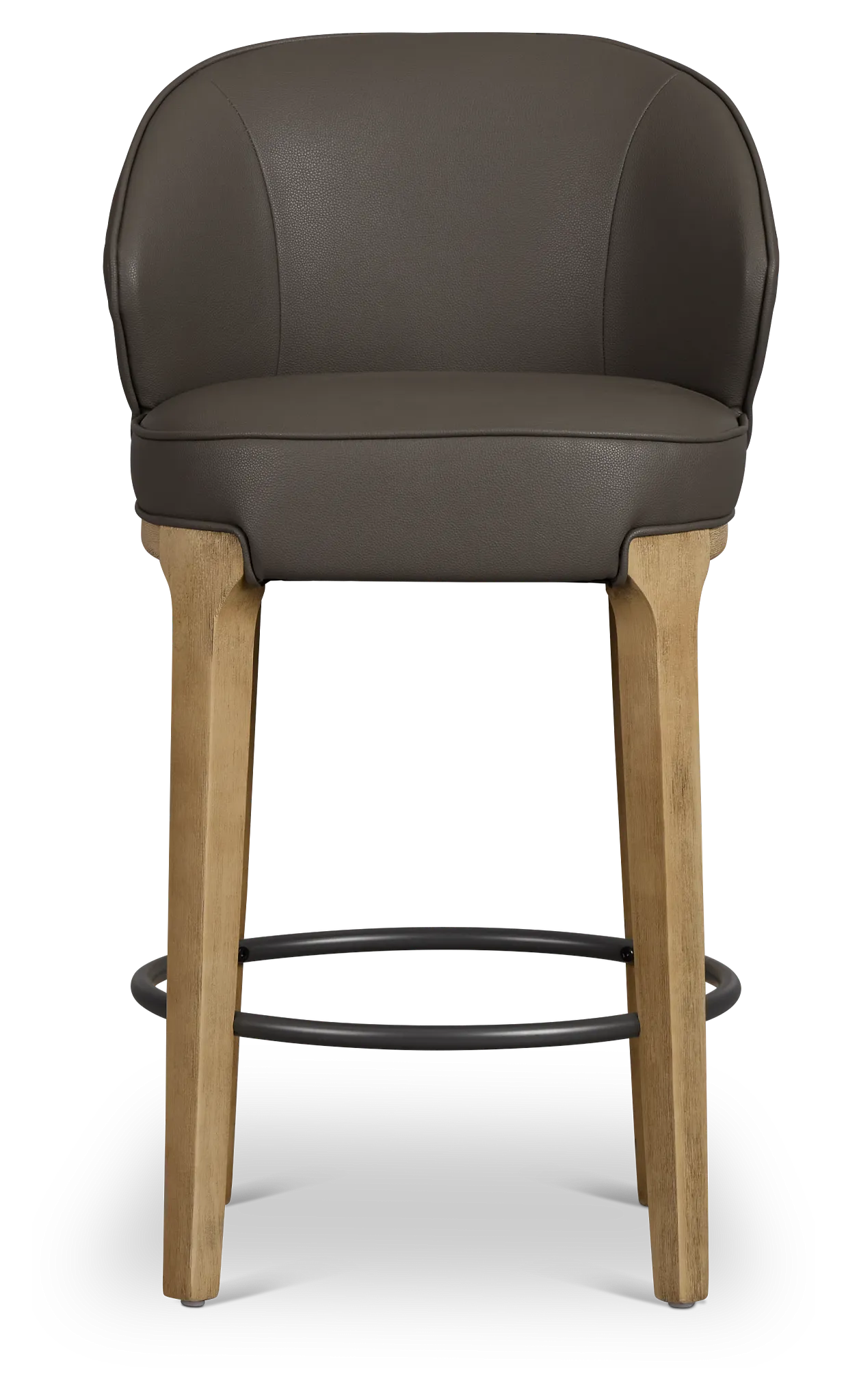 Libby Dark Gray Micro 24" Upholstered Barstool