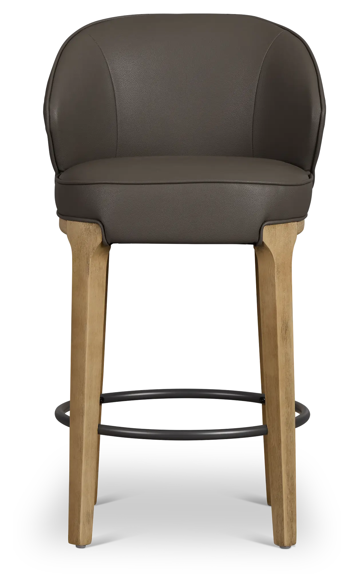 Libby Dark Gray Micro 24" Upholstered Barstool Libby Dark Gray Micro 24" Upholstered Barstool