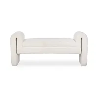 Ava Beige Uph Bench