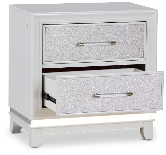 Valentina White Nightstand