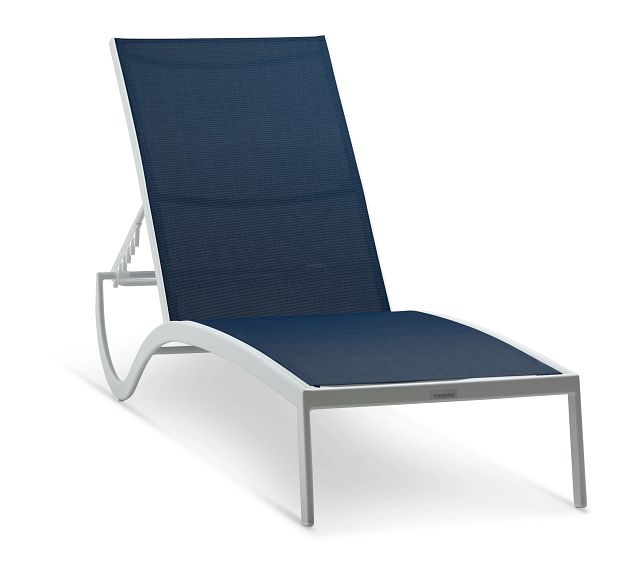 Lisbon2 Navy Sling Chaise