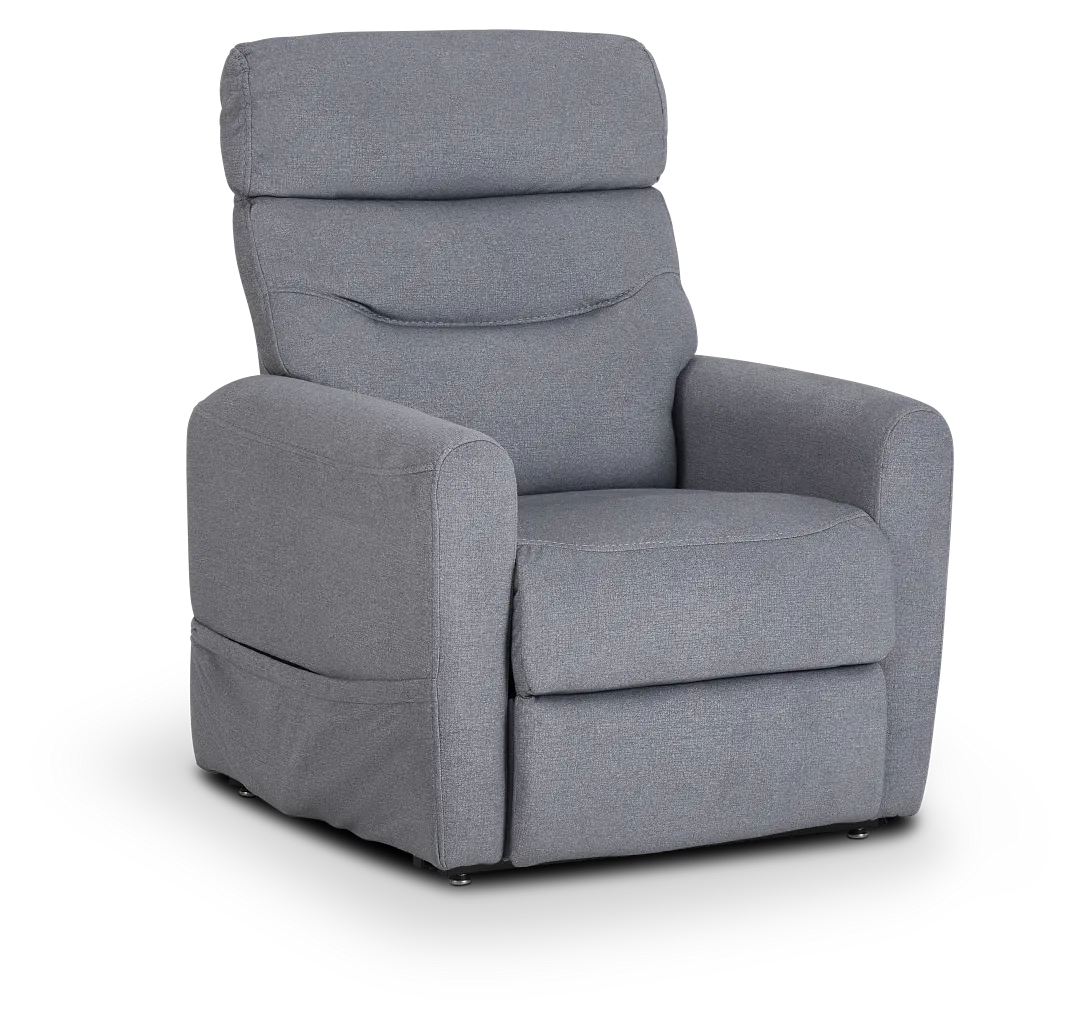 Canton Gray Fabric Power Lift Recliner