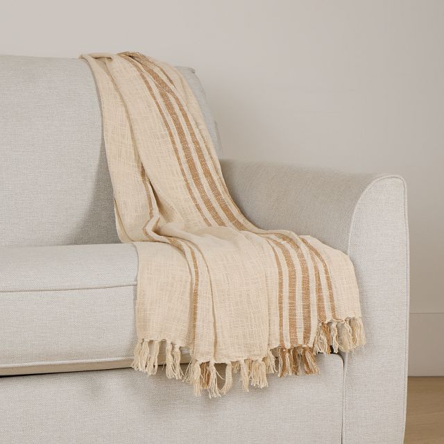 Adala Ivory 50"x 60" Throw