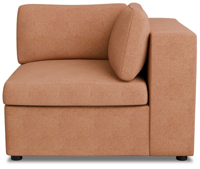 Destin Sutton Orange Fabric Corner Chair