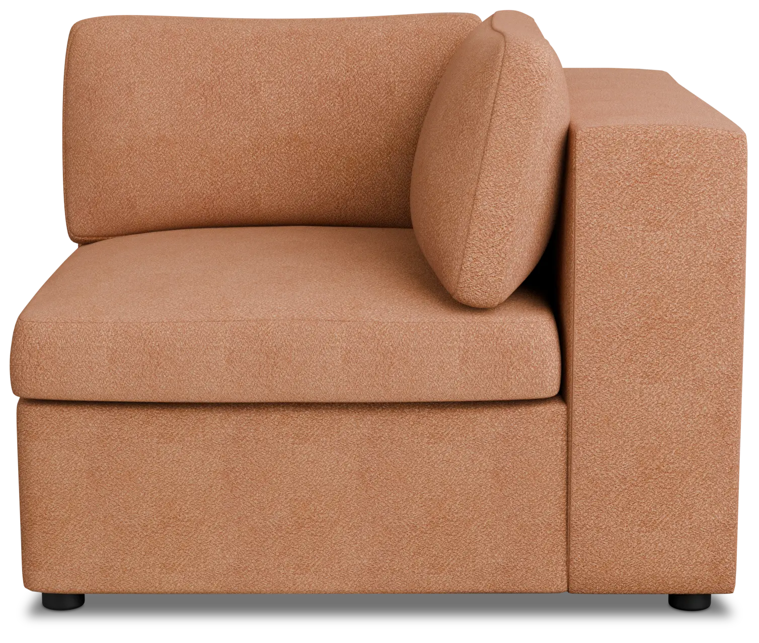 Destin Sutton Orange Fabric Corner Chair Destin Sutton Orange Fabric Corner Chair