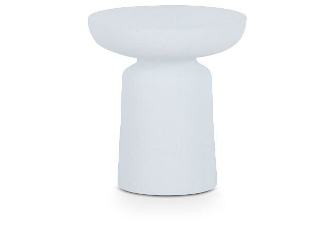 Beverly White Accent Stool