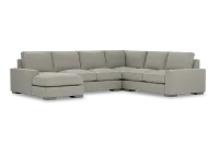 Edgewater Elite Gray Medium Left Chaise Sectional