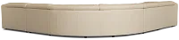 Jace Ivory Lthr/vinyl Small Dual Power Reclining Two-arm Sectional