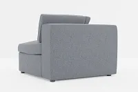 Destin Elevation Gray Fabric Corner Chair