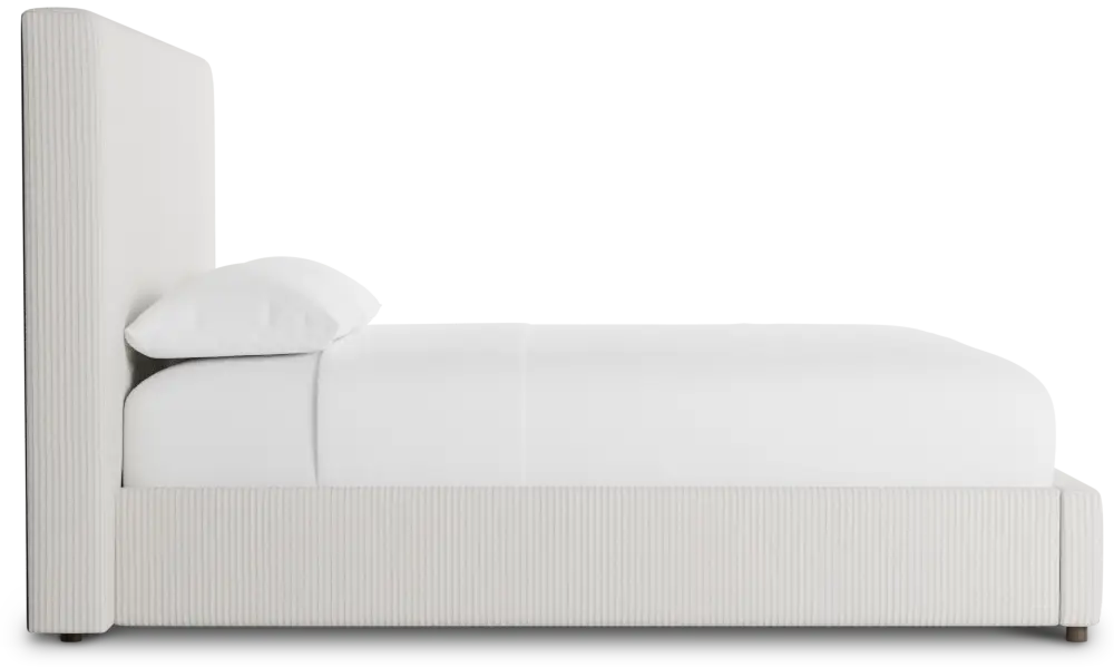 Grayton Lucy Light Beige 54" Upholstered Platform Bed Grayton Lucy Light Beige 54" Upholstered Platform Bed