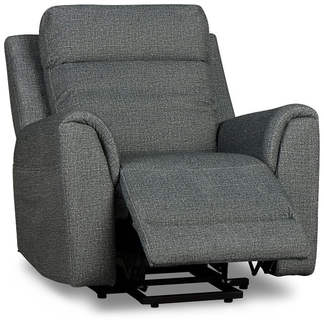 Gavin Dark Gray Fabric Power Lift Recliner