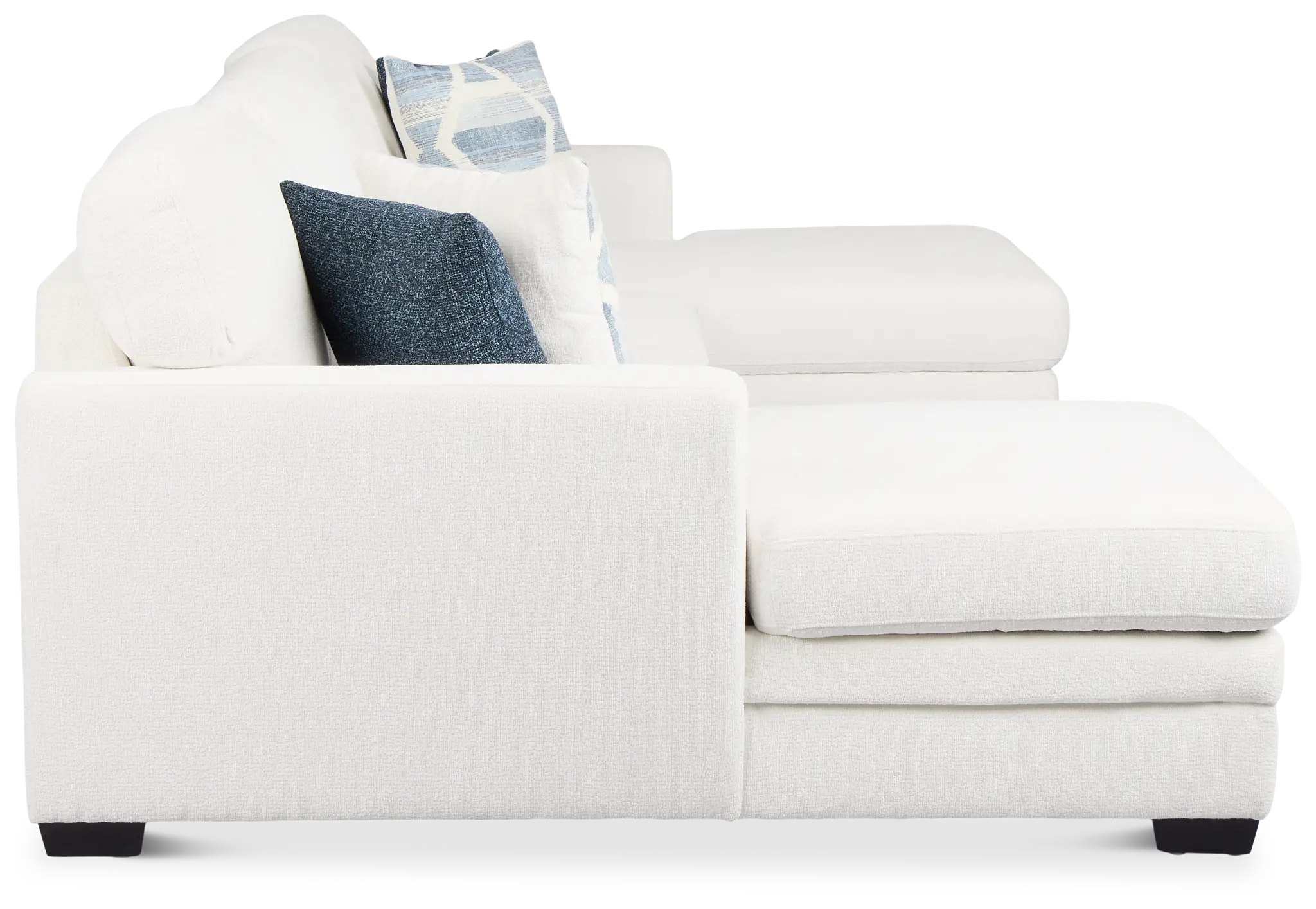 Everly White Fabric Double Chaise Sleeper Storage Sectional Everly White Fabric Double Chaise Sleeper Storage Sectional