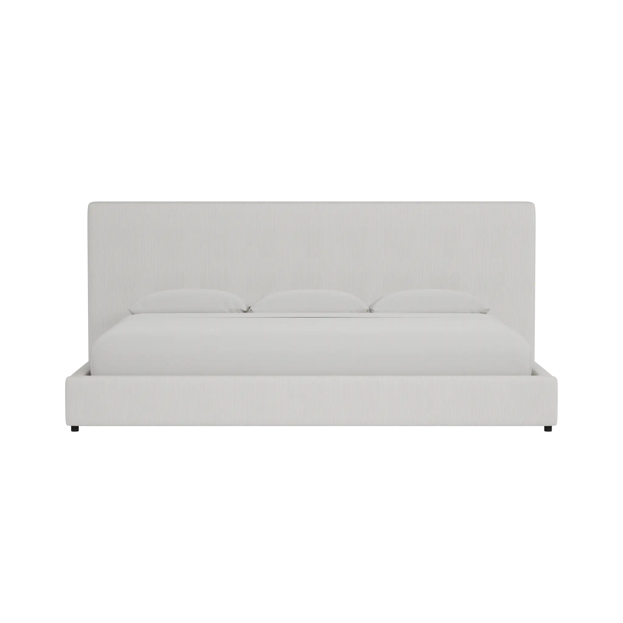 Grayton Lucy Light Beige 54" Upholstered Platform Bed Grayton Lucy Light Beige 54" Upholstered Platform Bed