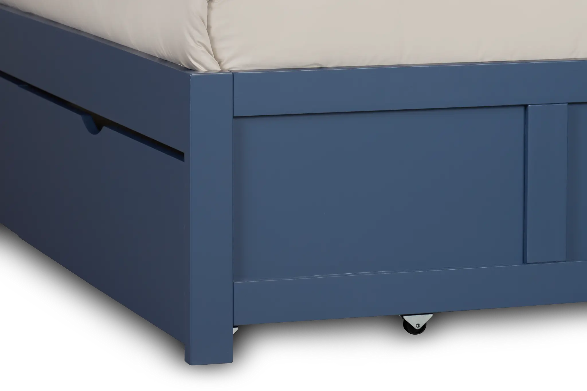 Charleston Dark Blue Corner Bookcase Bed With 2 Storage Drawers Charleston Dark Blue Corner Bookcase Bed With 2 Storage Drawers