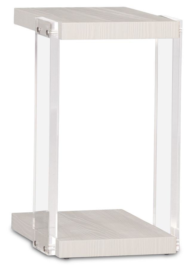 Gables White Rect Accent Table