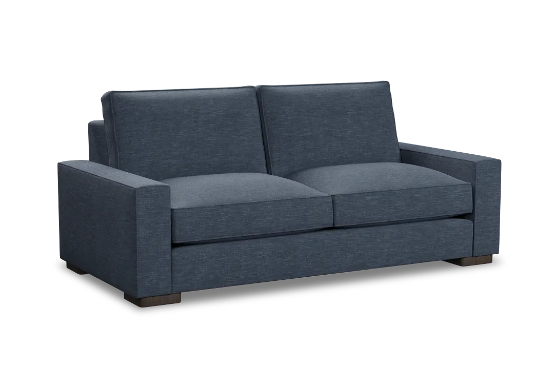 Edgewater Elevation Dark Blue 84" Sofa W/ 2 Cushions