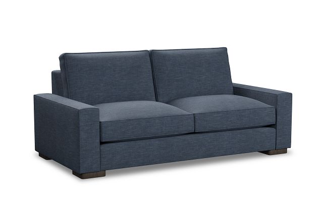 Edgewater Elevation Dark Blue 84" Sofa W/ 2 Cushions