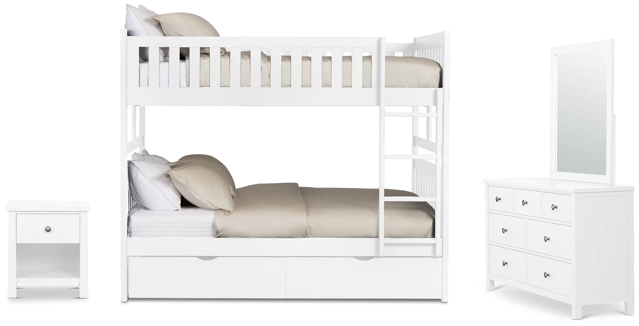 Charleston White Bunk Bed Storage Bedroom Charleston White Bunk Bed Storage Bedroom