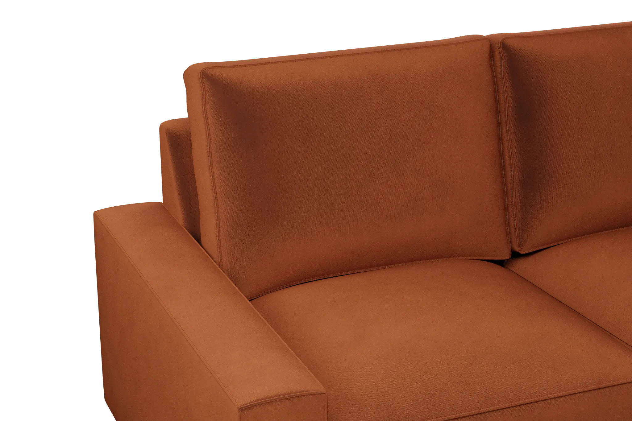 Edgewater Joya Orange Medium Right Chaise Sectional