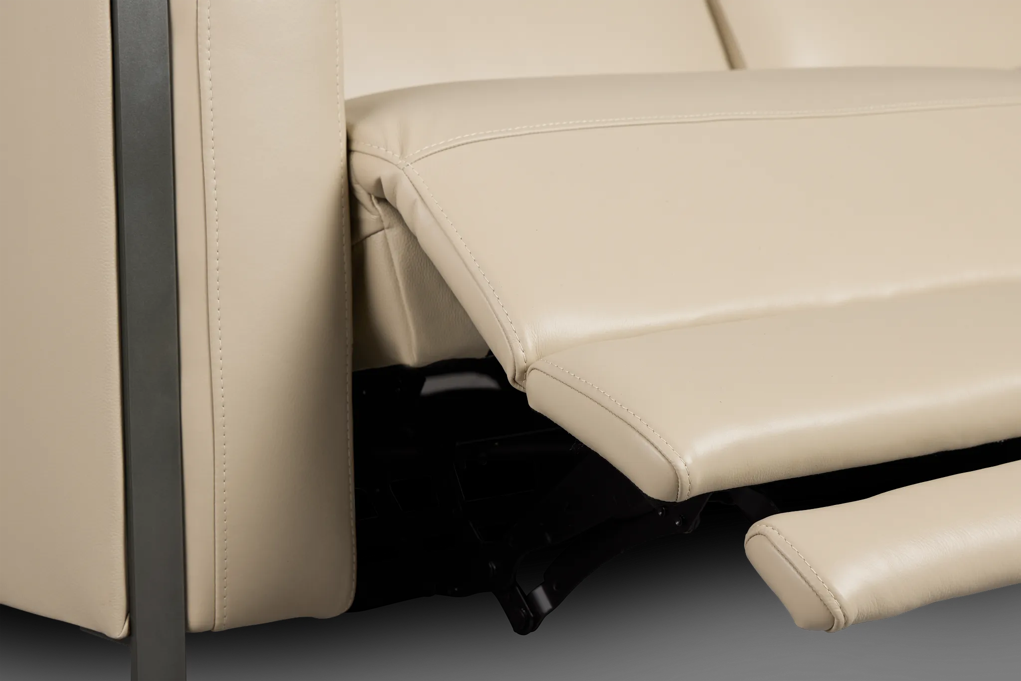 Atlas Taupe Lthr/vinyl Power Reclining Sofa