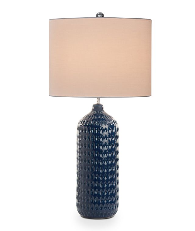 Dallas Dark Blue Table Lamp