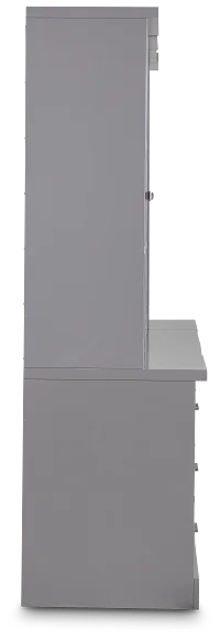 Newport Gray Drawer Bookcase Wall