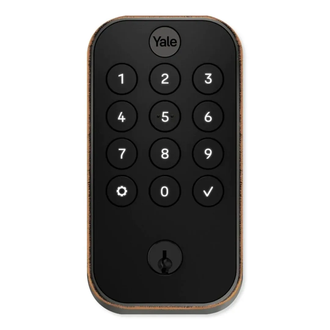 Yale Pro 2 Pushbutton Direct Wifi Bronze Keypad Door Lock