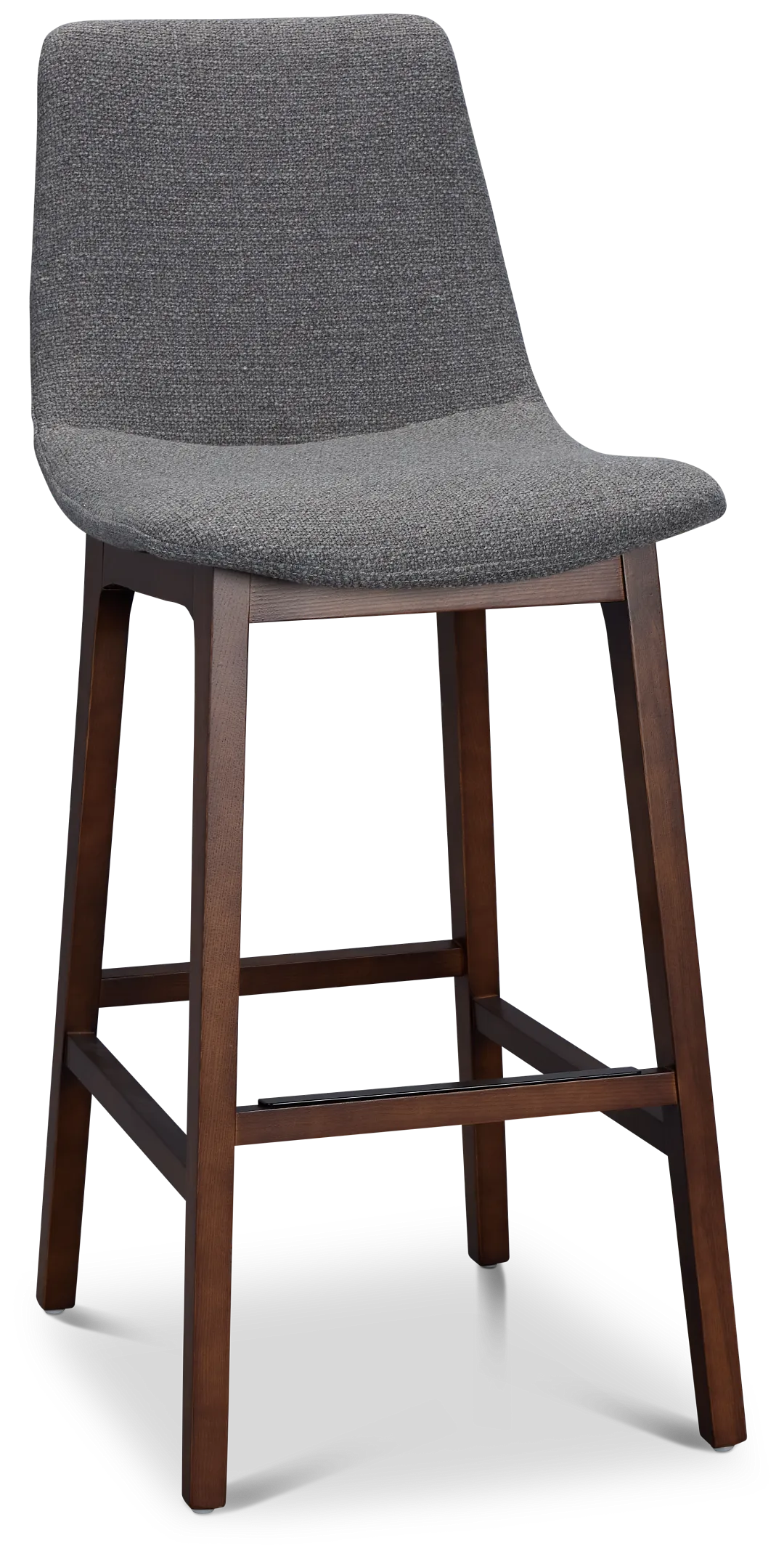 Hamilton Dark Gray Fabric 30" Upholstered Barstool