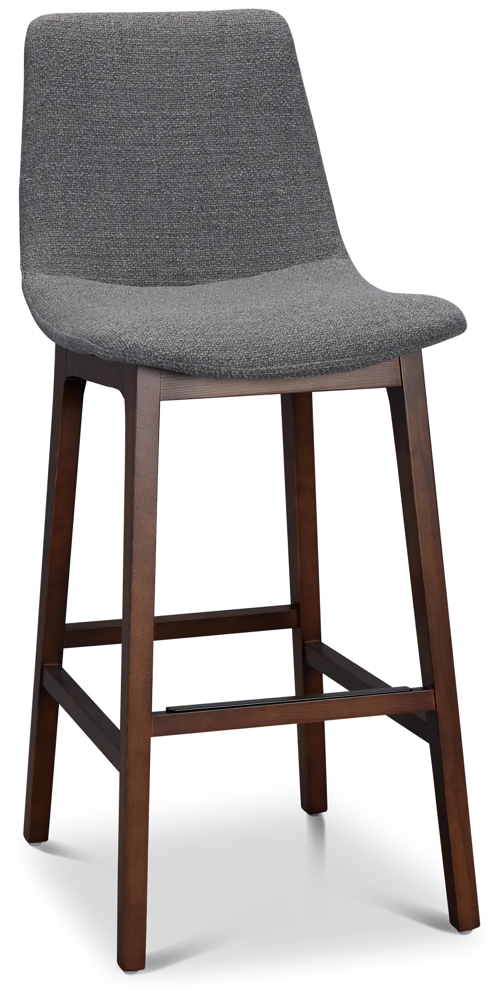 Hamilton Dark Gray Fabric 30" Upholstered Barstool