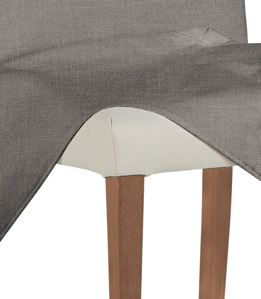 Harbor Dark Gray Long Slipcover Chair With Light Tone Leg Harbor Dark Gray Long Slipcover Chair With Light Tone Leg