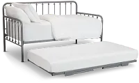 Rory Gray Metal Trundle Daybed